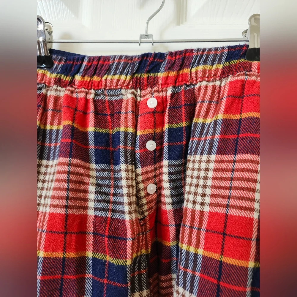 Aerie Plaid Red and Blue Women's Shorts S